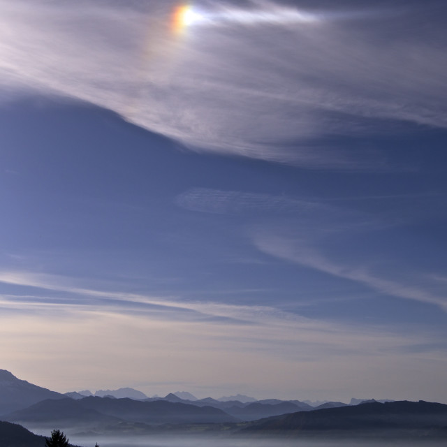 "Rainbow cloud" stock image