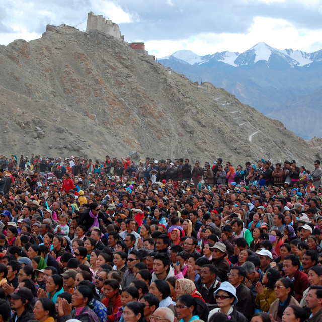 "Waiting in Ladakh" stock image