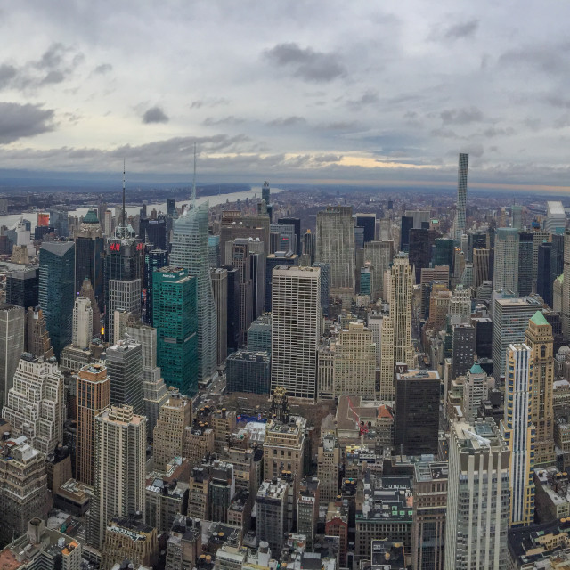 "Manhattan midtown from the hight" stock image