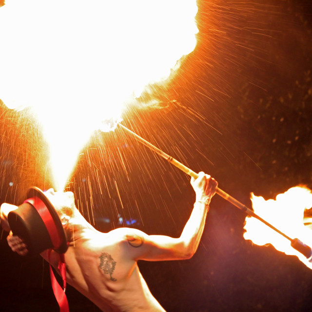 "Fire Eater" stock image