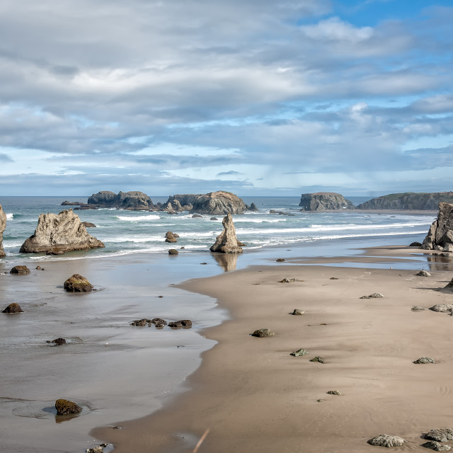 "Sea Stacks II" stock image