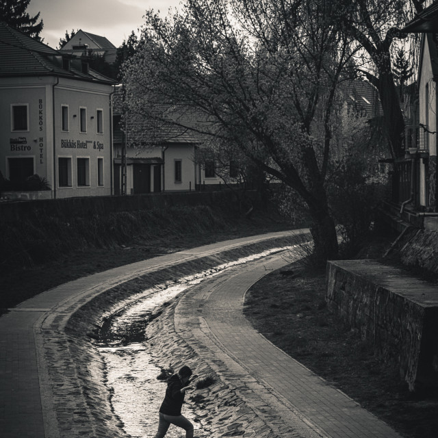 "Dusk in Szentendre" stock image