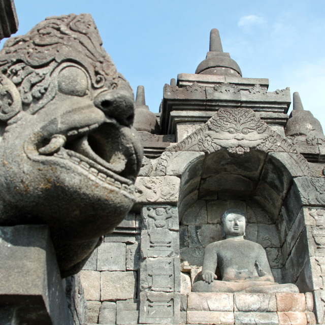 "Borobudur Statues" stock image