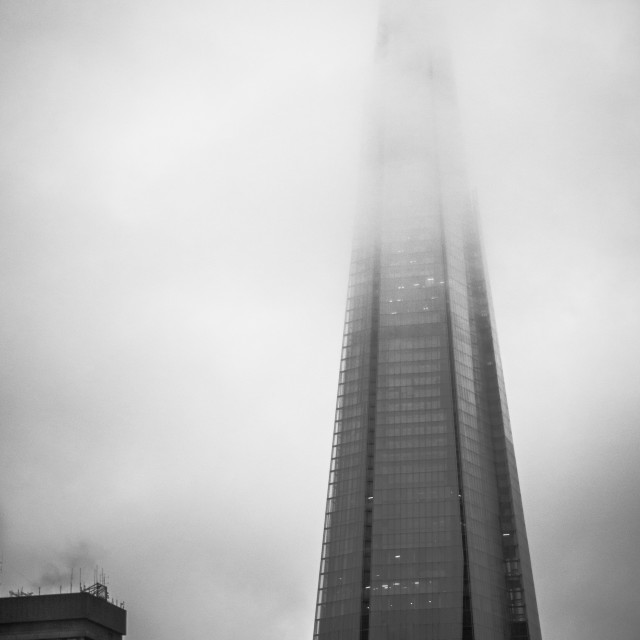 "The Shard in Mist" stock image