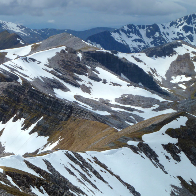 "Grey Corries: White" stock image