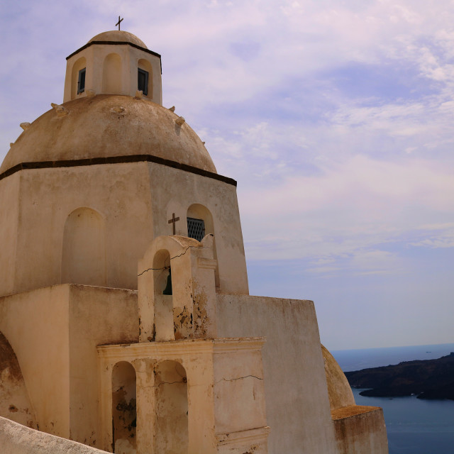 "Old Church, Santorini" stock image