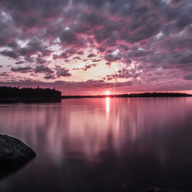 "Tobermory Sunset 2" stock image