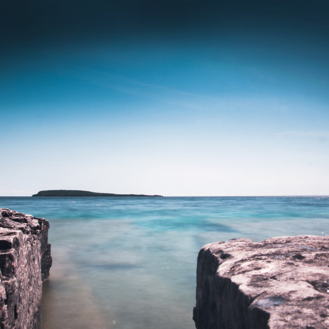 "FlowerPot Island - Rock Path 2" stock image