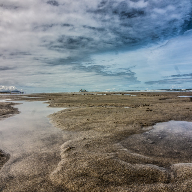 "Patterns on Beach" stock image