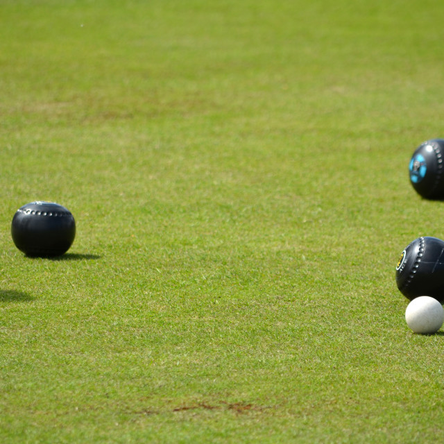 "A Game of Bowls 0639" stock image