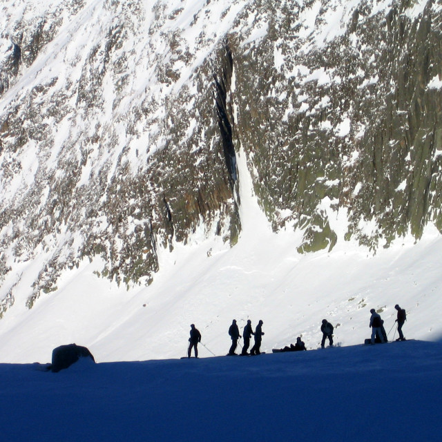 "On the Glacier" stock image