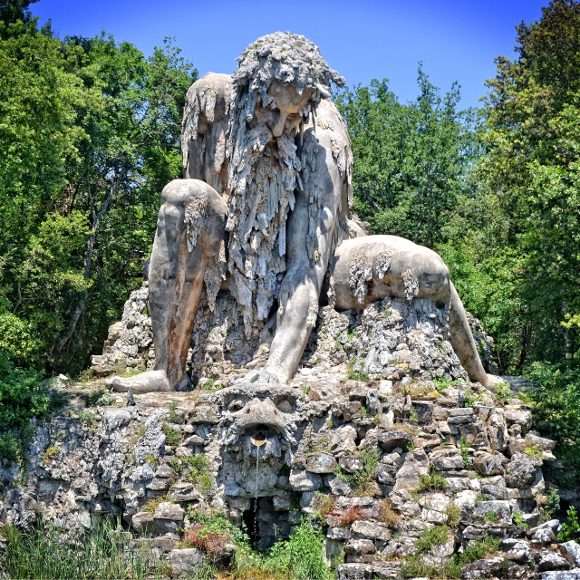 "Coloso de los Apeninos" stock image