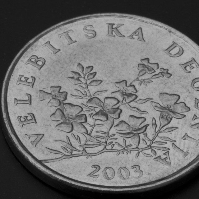 "Hrvatska Croatian Coin" stock image