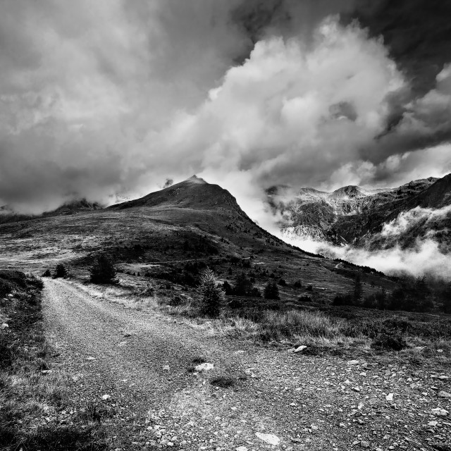 "Unknown road" stock image