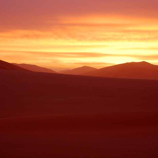 "Sunset in the Sahara" by Keith MacIntosh FRGS - $12.22 "Sunset in the Sahara" stock image