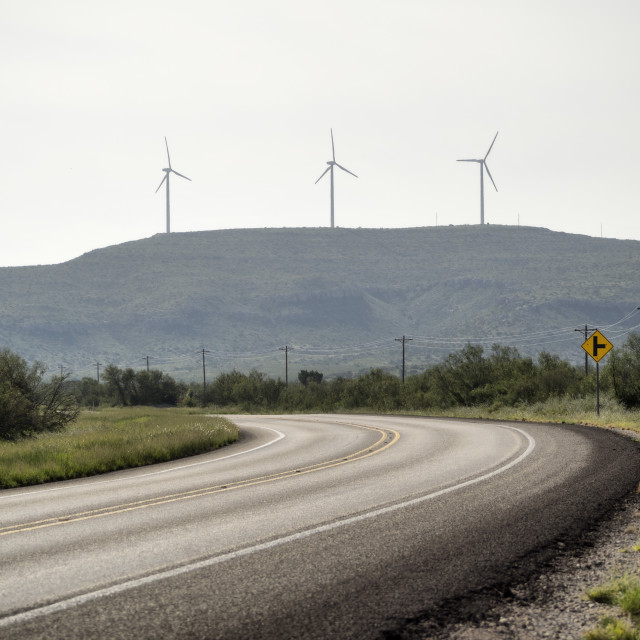 "Texas Windfarm" stock image