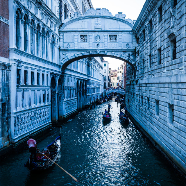 "Bridge of Sighs in Venice" stock image