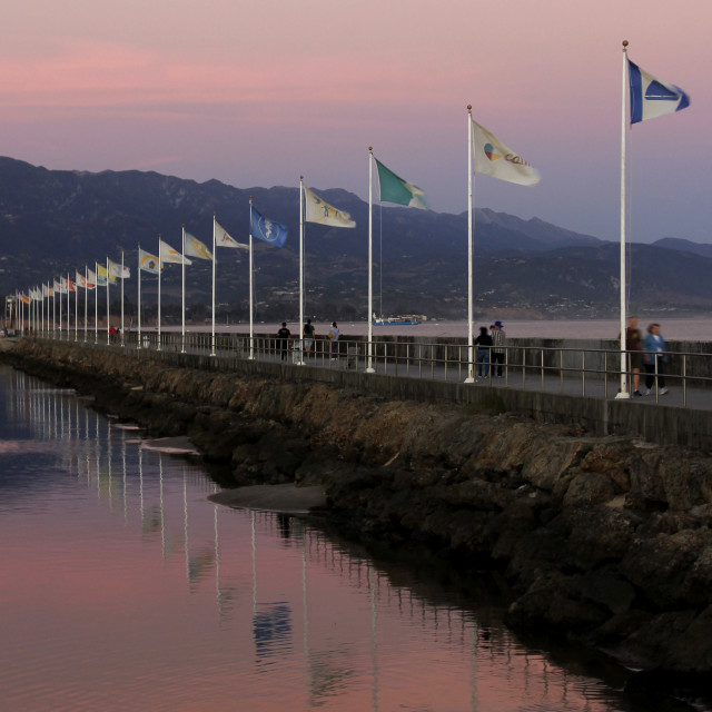 "Santa Barbara Sunset" stock image