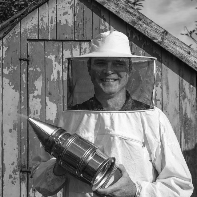 "beekeeper - The Faces Behind Our Food" stock image