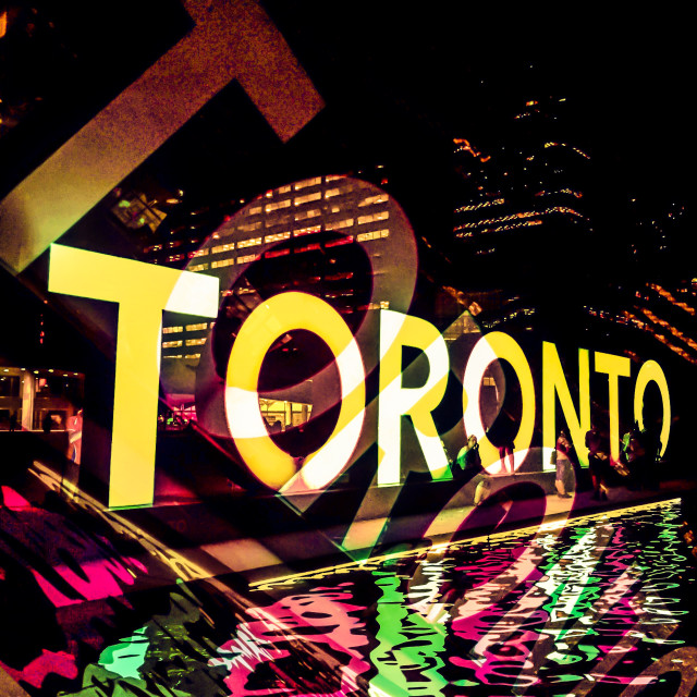 "Toronto Sign" stock image