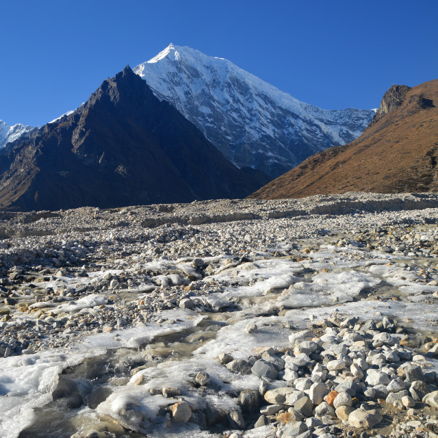 "Beneath the Himal" stock image