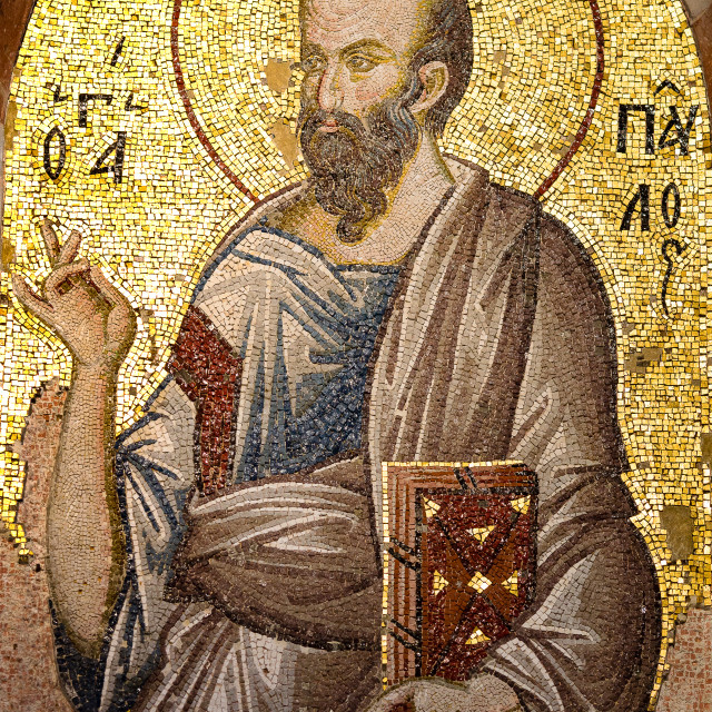 "Mosaic of Saint Paul" stock image