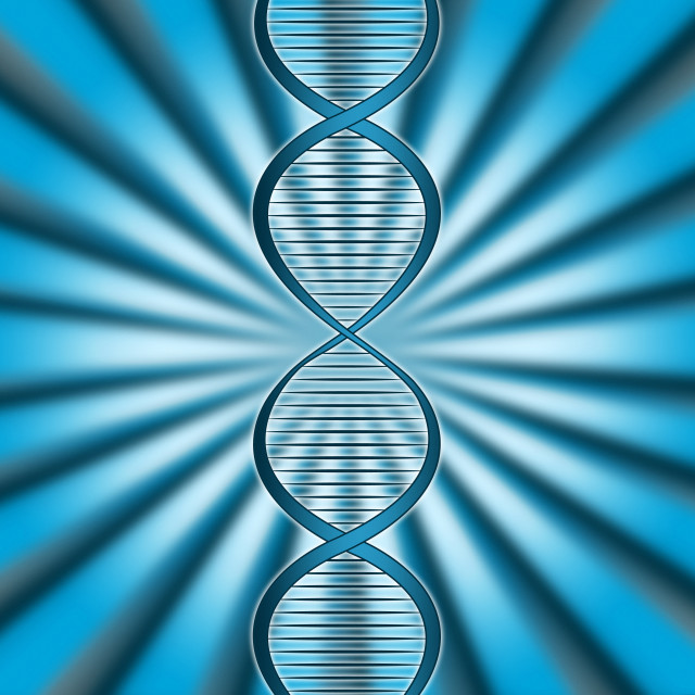 "Dna Rays Indicates Genetic Code And Beam" stock image