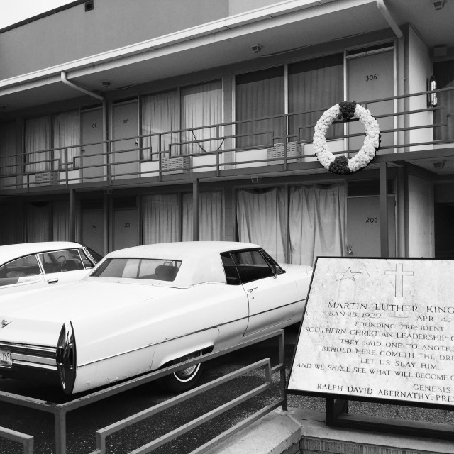 "Lorraine Motel- MLK Memorial" stock image