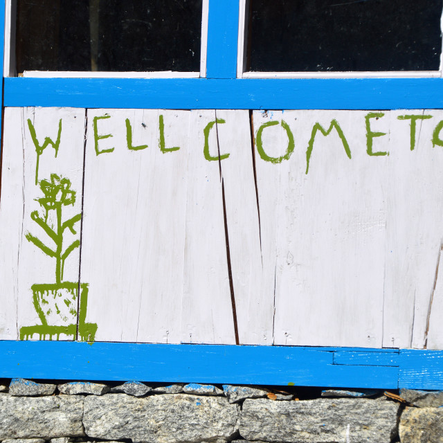 "Wellcome to ...." by Keith MacIntosh FRGS - $12.16 "Wellcome to ...." stock image