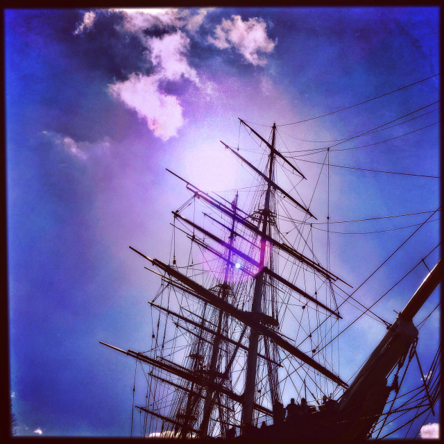"Cutty Sark in Royal Greenwich" stock image