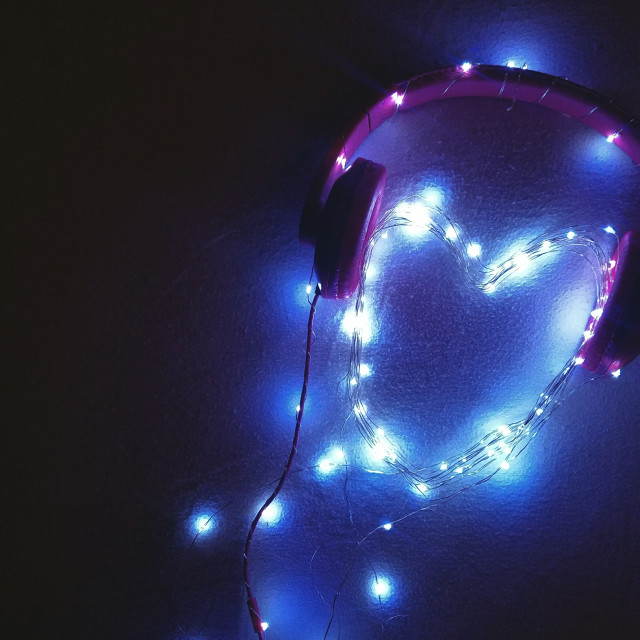 "Listen to your heart" stock image