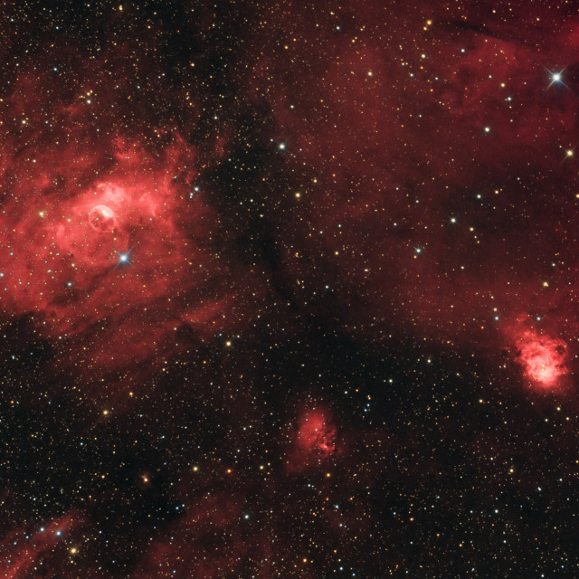 "Deep space object Bubble Nebula (NGC 7635)" stock image