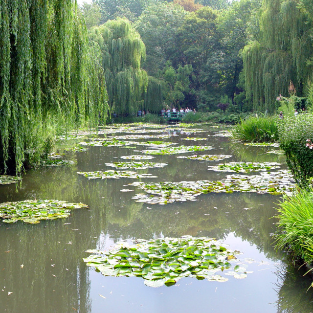 "Claude Monet's gardens in Giverny, France" stock image