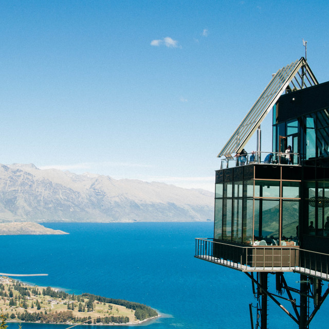 "Queenstown Skyline" stock image