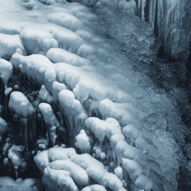 "ice background, cold weather in winter" stock image