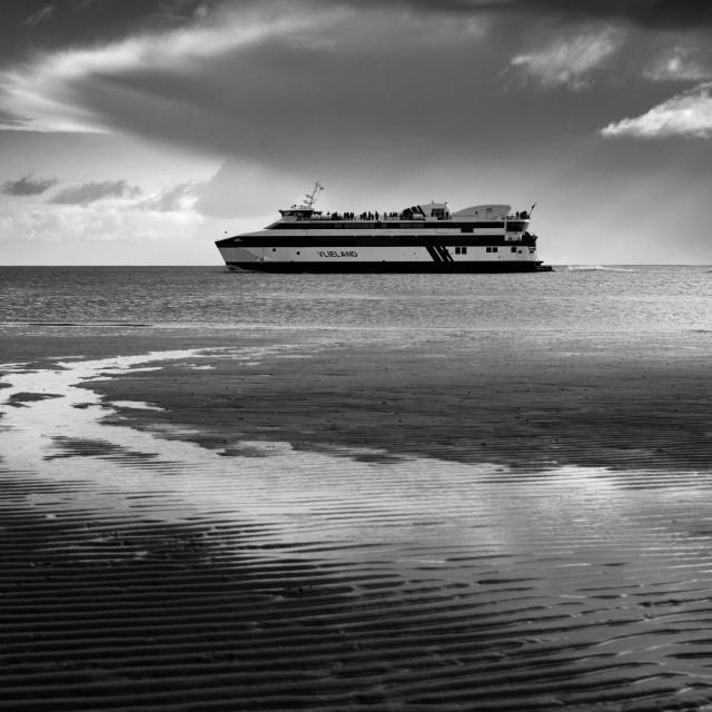 "Ferry of Vlieland, The Netherlands" stock image