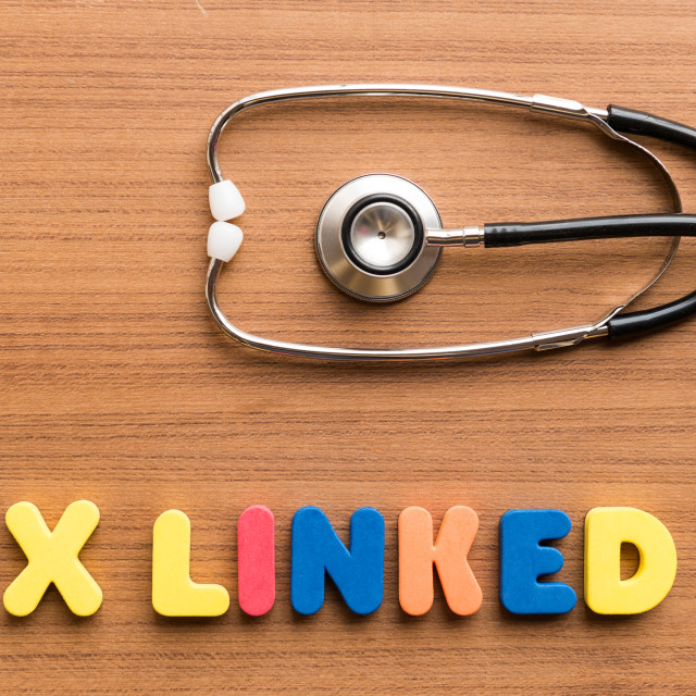 "x linked colorful word" stock image