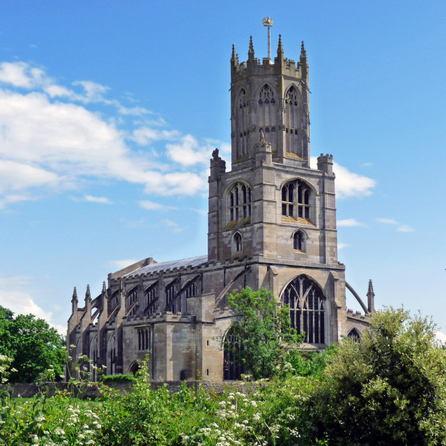 "Fotheringhay Church" stock image