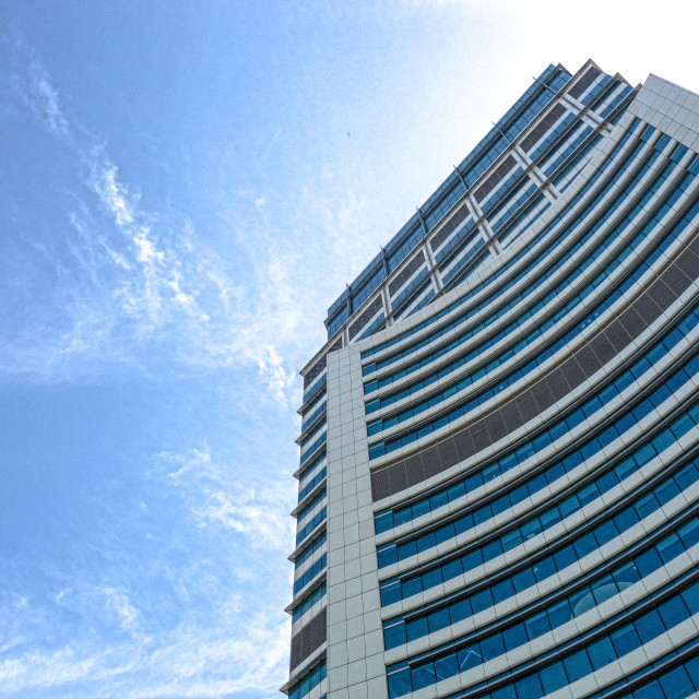 "Dubai Commercial Skyline" stock image