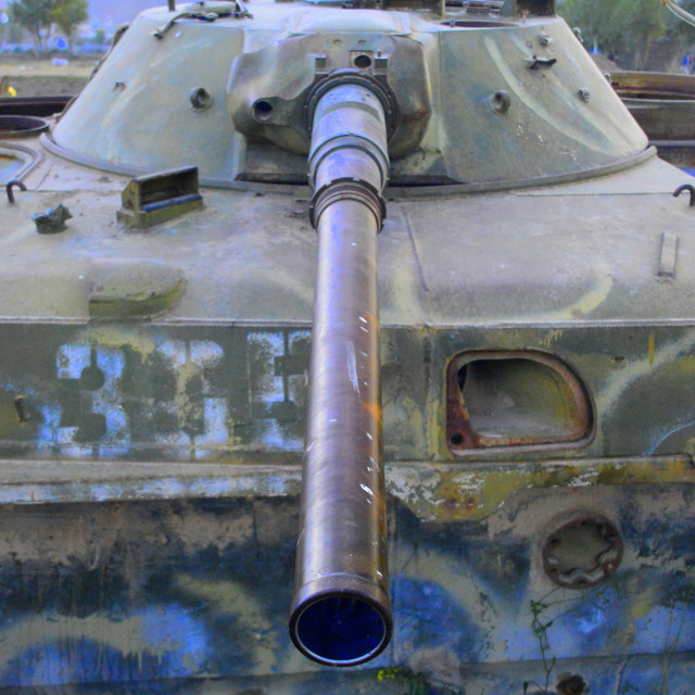 "Down the Barrel" by Keith MacIntosh FRGS - £10.00 "Down the Barrel" stock image