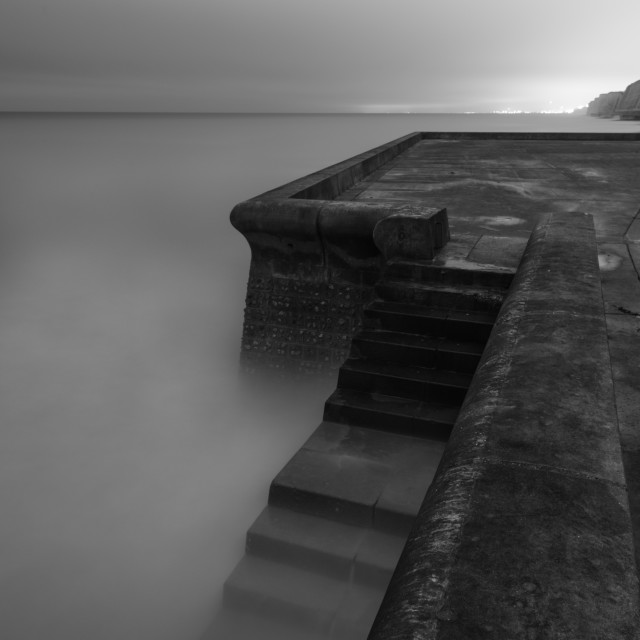 "moonlit seascape" stock image