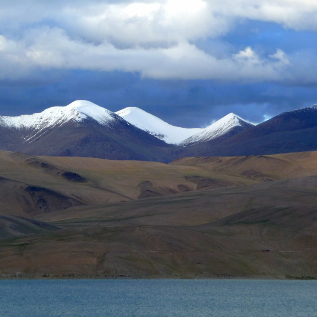 "Distant Peaks" stock image