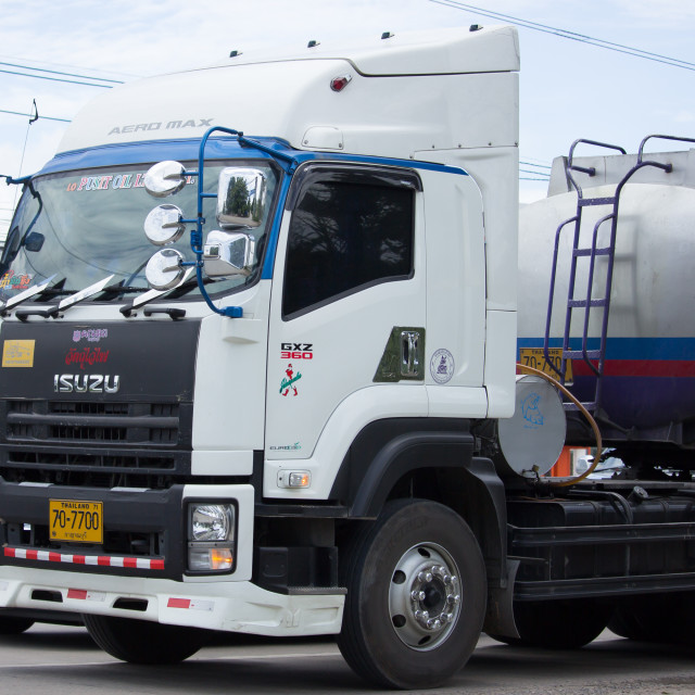 "Oil Truck of Pusit Oil transport Company." stock image