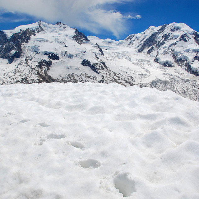 "Footsteps beneath Giants" stock image