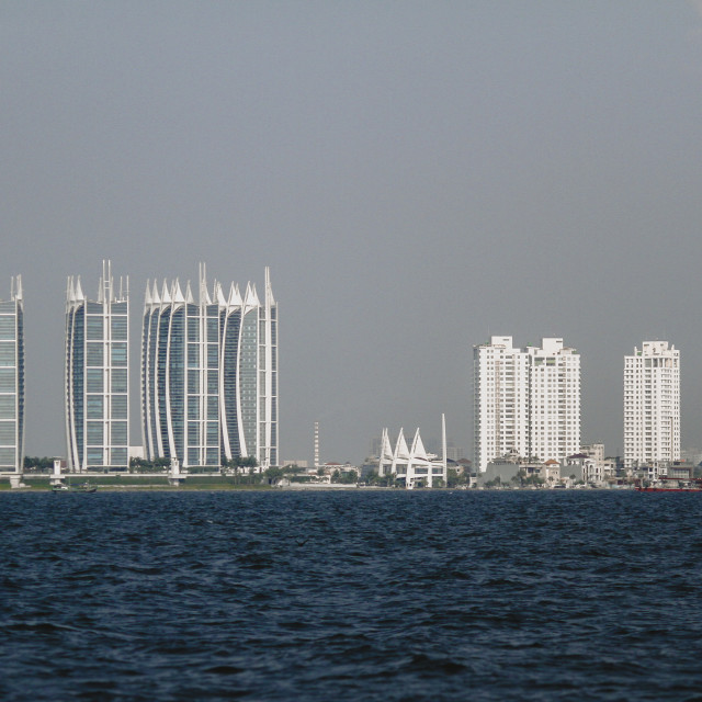 "Great Building at coast line" stock image