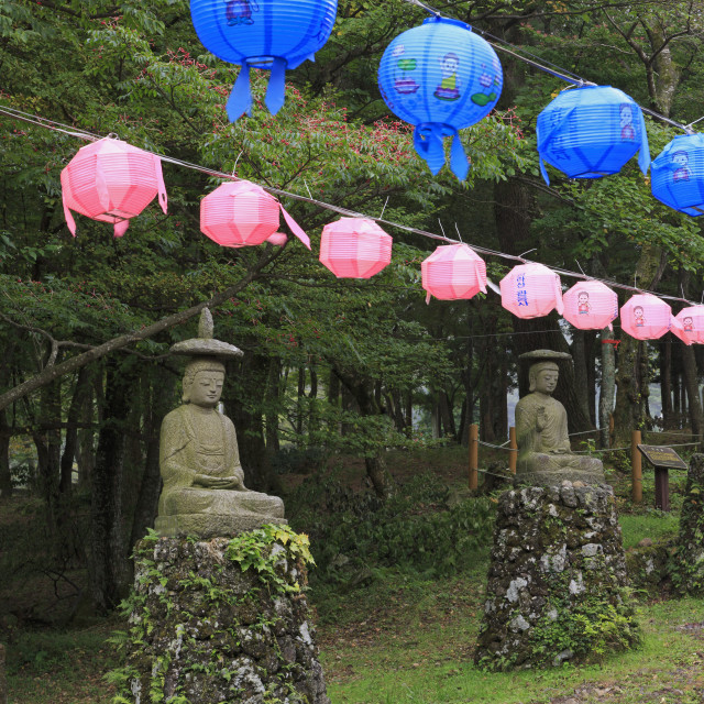 "Gwaneumsa Temple, Jeju Island, South Korea, Asia" stock image