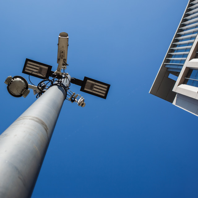 "Under surveillance" stock image