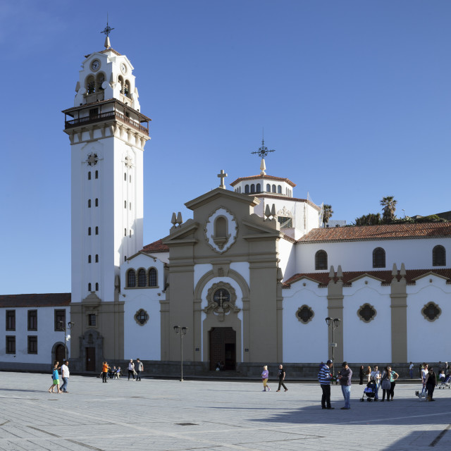 "Basilika de Nuestra Senora church, Candelaria, Tenerife, Canary Islands, Spain" stock image