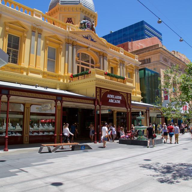 "Australia, South Australia, Adelaide, The Adelaide Arcade" stock image
