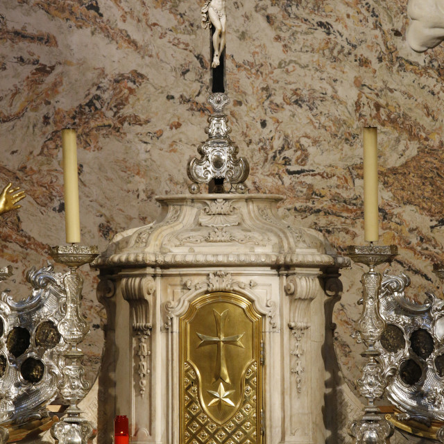 "Tabernacle, Karlskirche (St. Charles's Church), Vienna, Austria, Europe" stock image